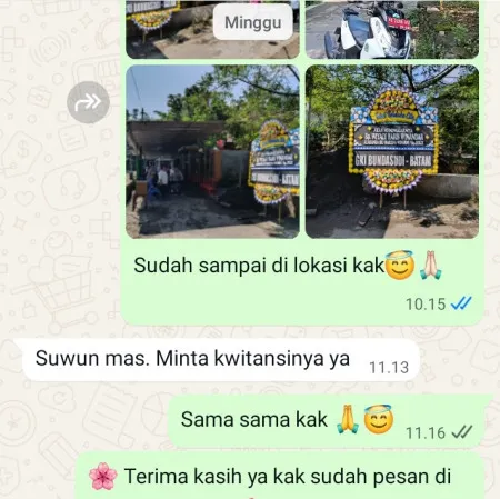 Pengiriman Papan Bunga Duka Malingping